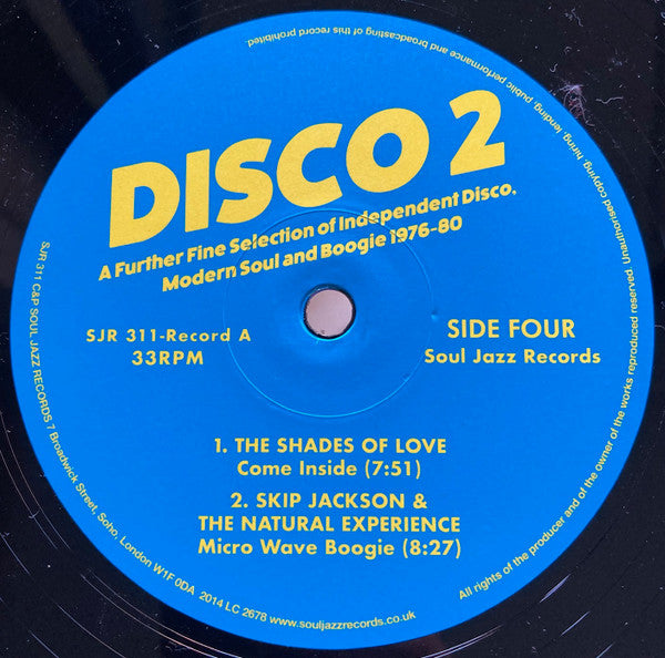 Various – Disco 2 (A Further Fine Selection Of Independent Disco, Modern Soul & Boogie 1976-80) (Record A) (2x12") 12" vinyl record, image 6 of 6