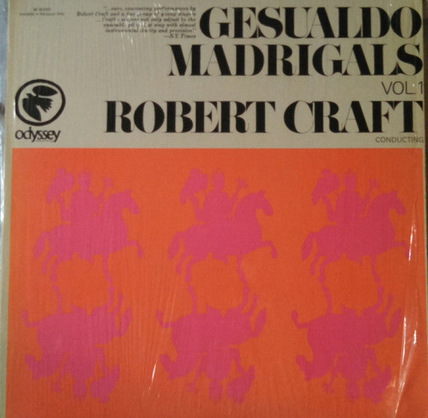 Carlo Gesualdo, Robert Craft – Gesualdo - Madrigals Vol. 1 LP vinyl record