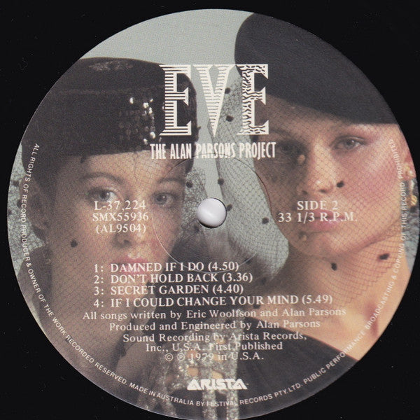 The Alan Parsons Project – Eve LP vinyl record, image 4 of 4