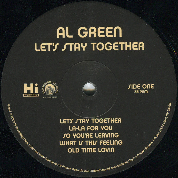 Al Green – Let's Stay Together LP vinyl record, image 4 of 5