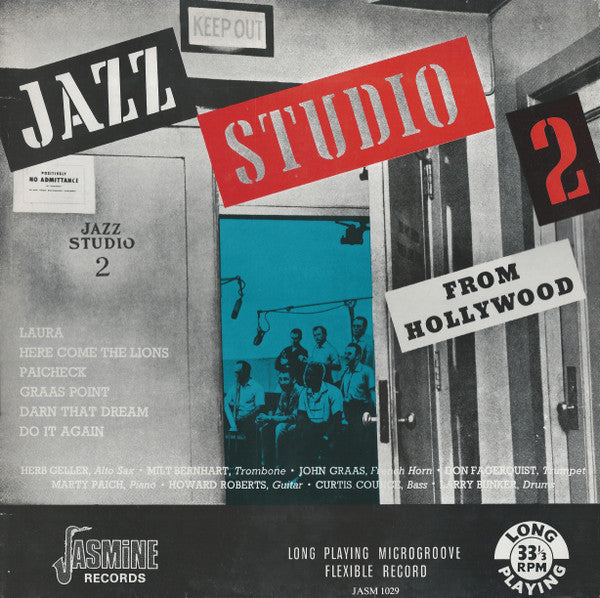 Herb Geller, Milt Bernhart, John Graas, Don Fagerquist, Marty Paich, Howard Roberts, Curtis Counce, Larry Bunker – Jazz Studio Two (From Hollywood) LP vinyl record, image 1 of 4