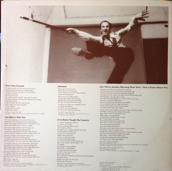 Peter Allen – Taught By Experts LP vinyl record, image 4 of 6