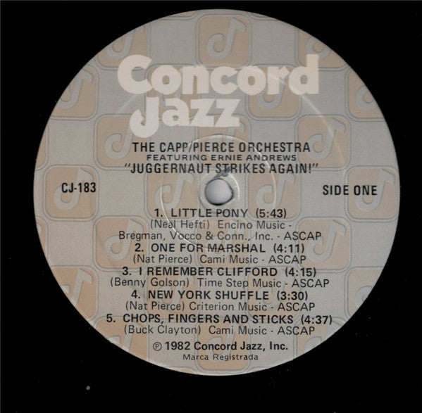 The Capp/Pierce Juggernaut, Ernie Andrews – Juggernaut Strikes Again! LP vinyl record, image 3 of 5