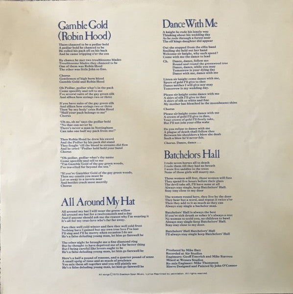 Steeleye Span – All Around My Hat LP vinyl record, image 6 of 9