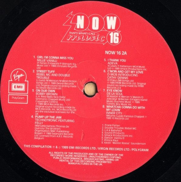 Various – Now That's What I Call Music 16 (2xLP) LP vinyl record, image 5 of 6