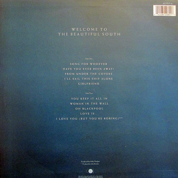 The Beautiful South – Welcome To The Beautiful South LP vinyl record, image 2 of 6