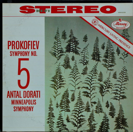 Sergei Prokofiev, Antal Dorati, Minneapolis Symphony Orchestra – Symphony No. 5, Opus 100 LP vinyl record, image 1 of 3
