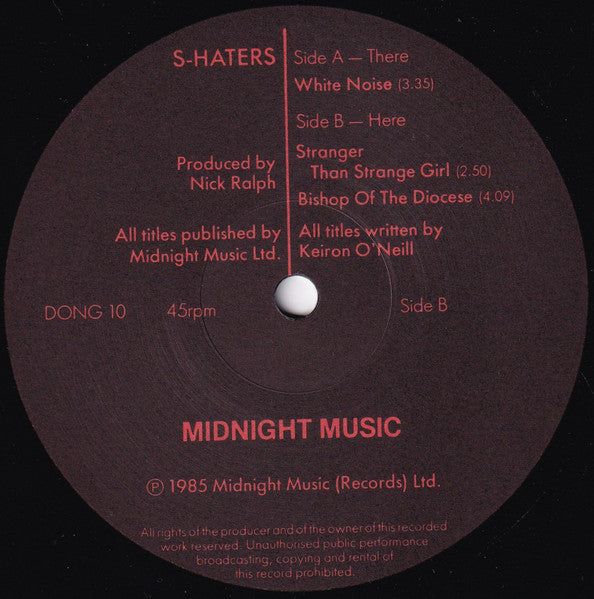 The S-Haters – White Noise 12" vinyl record, image 3 of 3