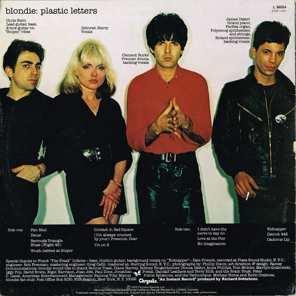 Blondie – Plastic Letters LP vinyl record, image 2 of 4