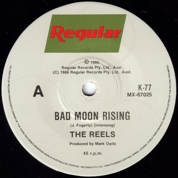 The Reels – Bad Moon Rising 7" vinyl record, image 3 of 4
