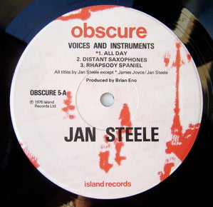 Jan Steele, John Cage – Voices And Instruments LP vinyl record, image 4 of 4