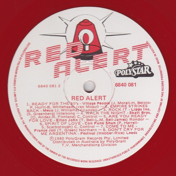 Various – Red Alert LP vinyl record, image 4 of 4
