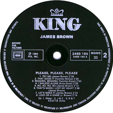 James Brown & The Famous Flames – Please, Please, Please LP vinyl record, image 4 of 4