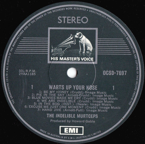 Indelible Murtceps – "Warts Up Your Nose" LP vinyl record, image 4 of 5