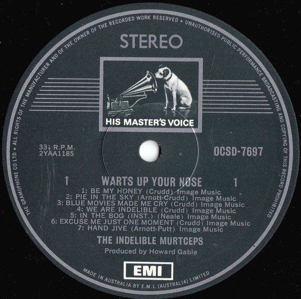 Indelible Murtceps – "Warts Up Your Nose" LP vinyl record, image 4 of 5