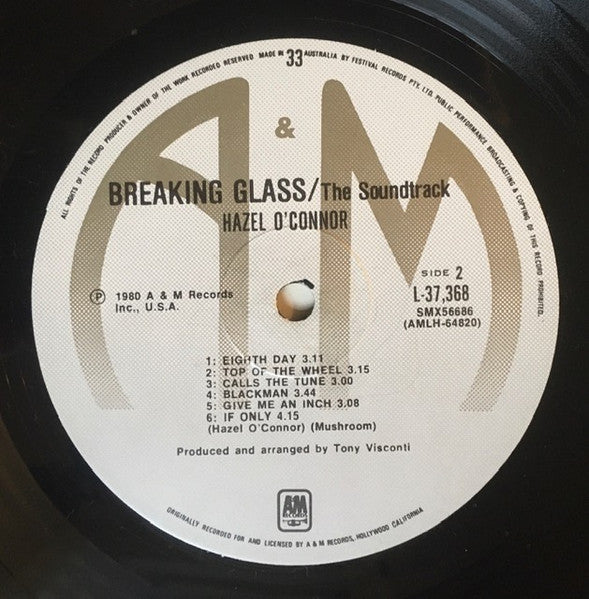 Hazel O'Connor – Breaking Glass LP vinyl record, image 6 of 6
