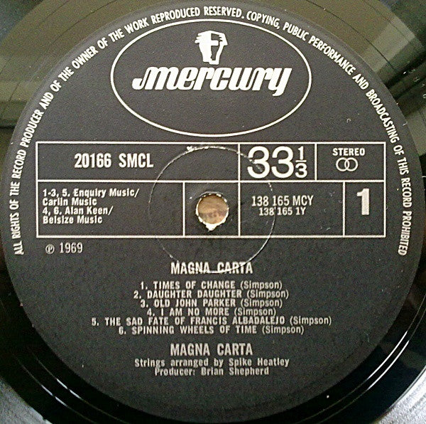Magna Carta – Magna Carta LP vinyl record, image 3 of 4