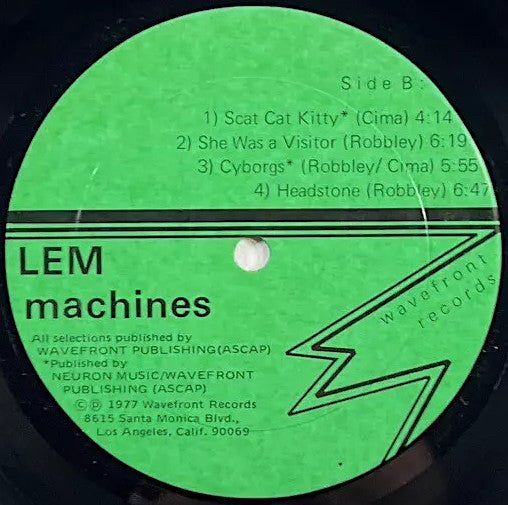 Lem – Machines LP vinyl record, image 4 of 4