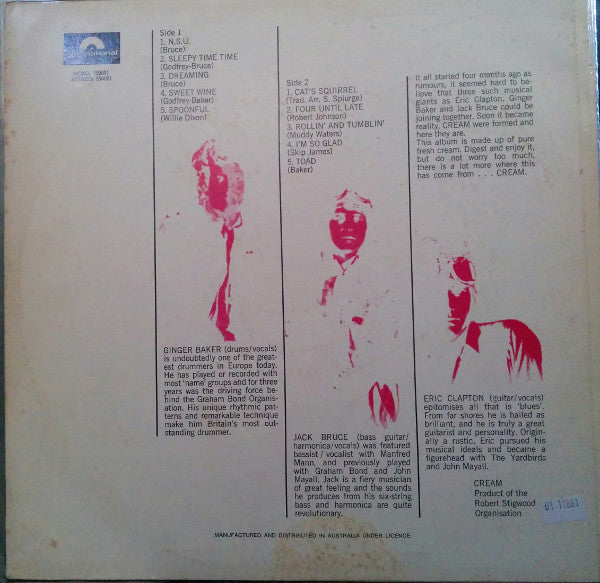 Cream – Fresh Cream LP vinyl record, image 2 of 4