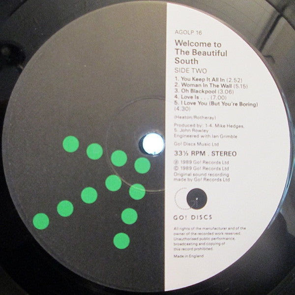 The Beautiful South – Welcome To The Beautiful South LP vinyl record, image 4 of 6