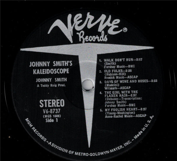 Johnny Smith – Johnny Smith's Kaleidoscope LP vinyl record, image 2 of 3