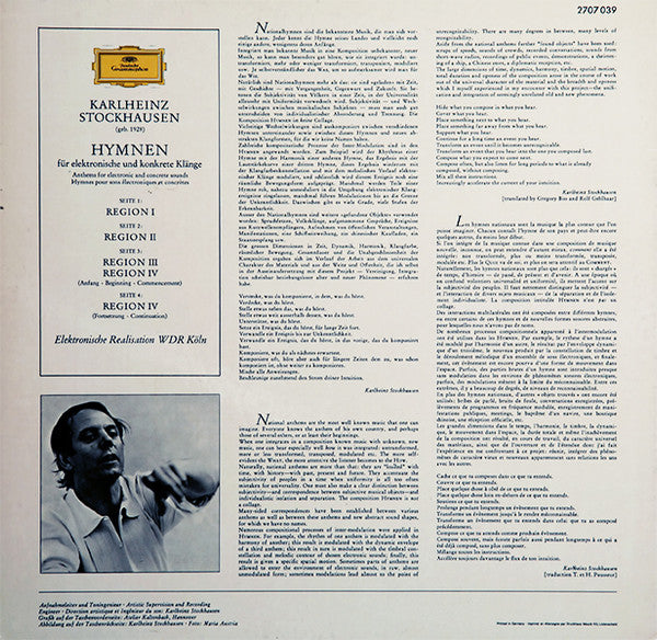 Karlheinz Stockhausen – Hymnen (2xLP) LP vinyl record, image 2 of 5