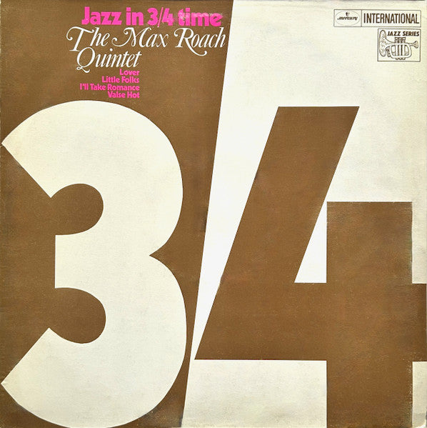 Max Roach – Jazz In 3/4 Time LP vinyl record, image 1 of 4