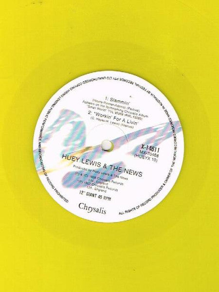 Huey Lewis & The News – Perfect World 12" vinyl record, image 4 of 4