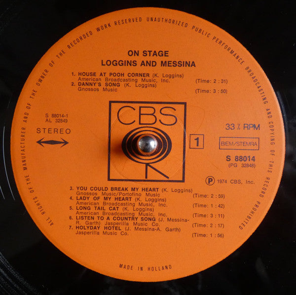 Loggins And Messina – On Stage (2xLP) LP vinyl record, image 5 of 10