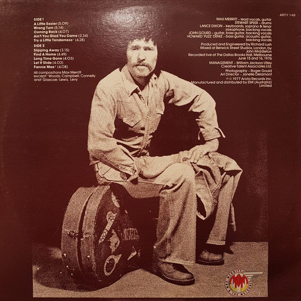 Max Merritt And The Meteors – Back Home Live LP vinyl record, image 2 of 3