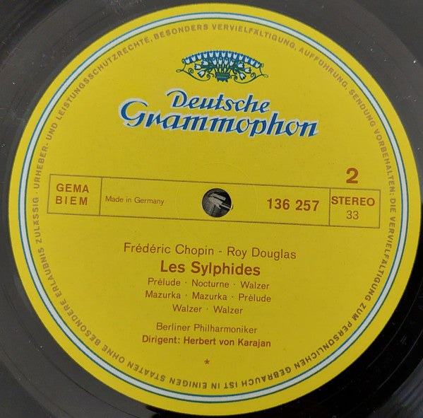 Léo Delibes, Frédéric Chopin, Roy Douglas, Berliner Philharmoniker, Herbert von Karajan – Coppelia-Ballettsuite / Les Sylphides LP vinyl record, image 4 of 4