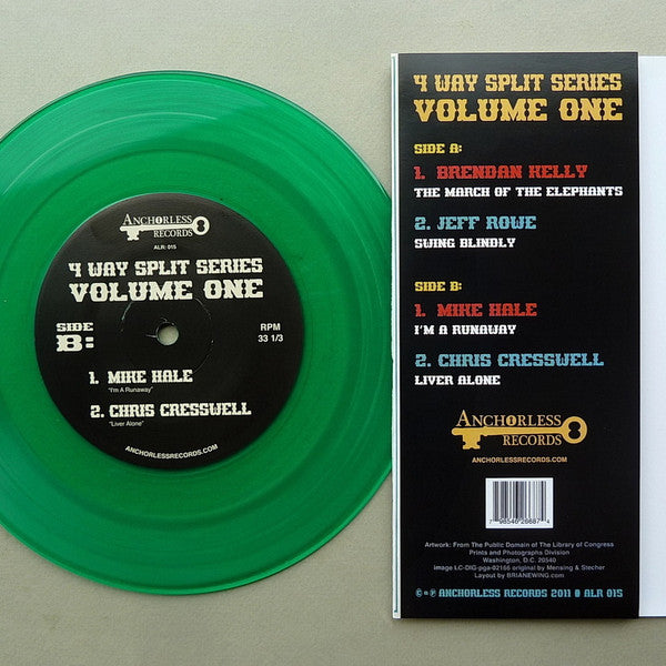 Various – 4 Way Split Series Volume 1 7" vinyl record, image 2 of 2