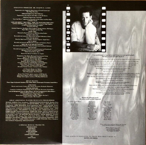 Brian Wilson – Brian Wilson LP vinyl record, image 5 of 6