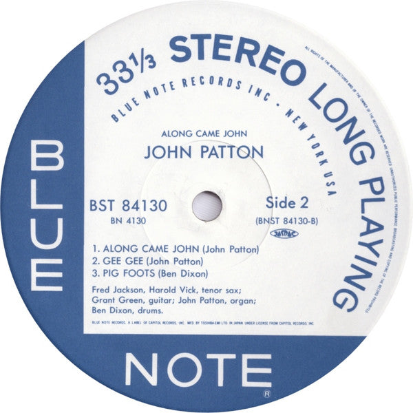 John Patton – Along Came John LP vinyl record, image 5 of 10