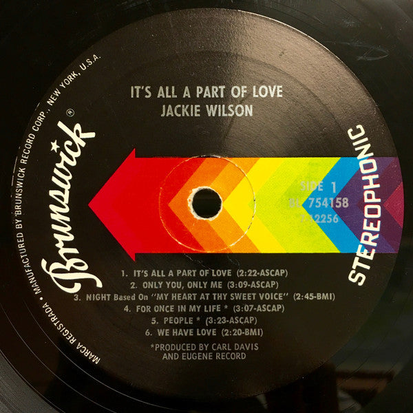 Jackie Wilson – It's All A Part Of Love LP vinyl record, image 5 of 10