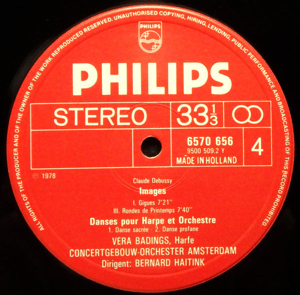 Claude Debussy, Concertgebouworkest, Bernard Haitink – Famous Orchestral Works (3xLP) LP vinyl record, image 5 of 10