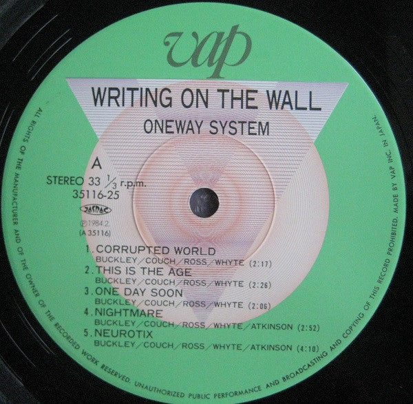 One Way System – Writing On The Wall LP vinyl record, image 3 of 6