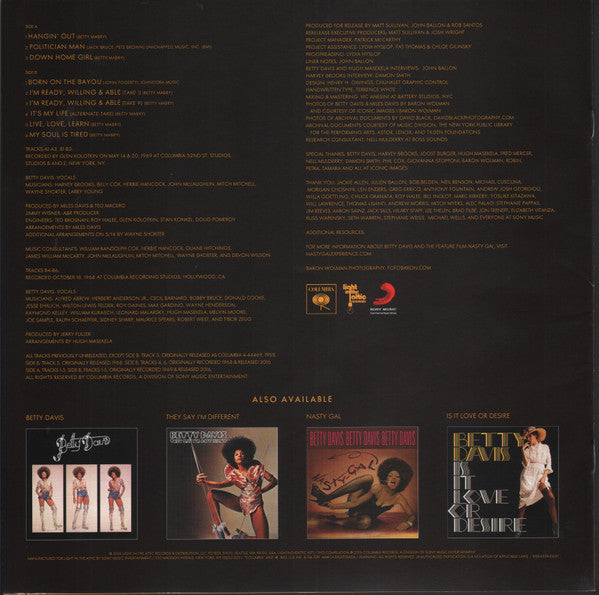 Betty Davis – The Columbia Years 1968-1969 LP vinyl record, image 8 of 10