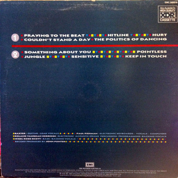 Re-Flex – The Politics Of Dancing LP vinyl record, image 2 of 6