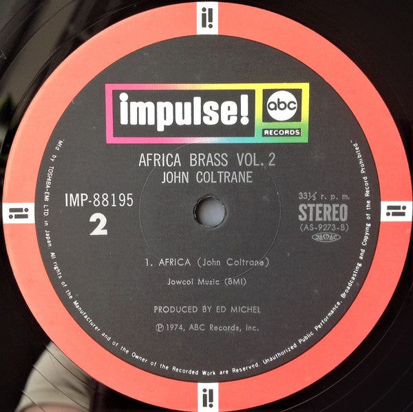 John Coltrane, John Coltrane – The Africa Brass Sessions, Vol. 2 = アフリカ・ブラス Vol・2 LP vinyl record, image 7 of 8