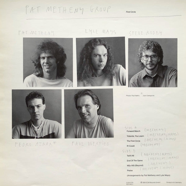Pat Metheny Group – First Circle LP vinyl record, image 5 of 5