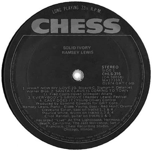 Ramsey Lewis – Solid Ivory LP vinyl record, image 3 of 4