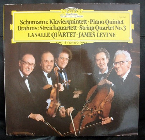 Robert Schumann, Johannes Brahms, Lasalle Quartet, James Levine – Schumann: Piano Quintet / Brahms: String Quartet No.3 LP vinyl record
