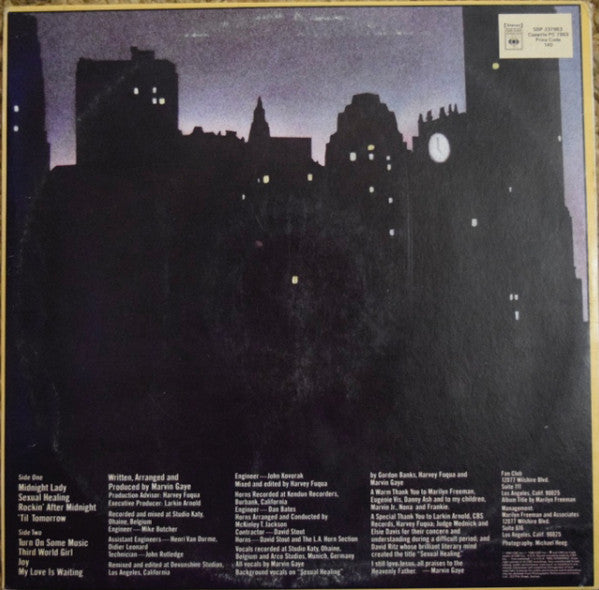 Marvin Gaye – Midnight Love LP vinyl record, image 2 of 6