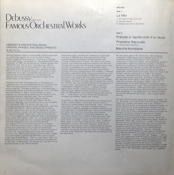 Claude Debussy, Concertgebouworkest, Bernard Haitink – Famous Orchestral Works (3xLP) LP vinyl record, image 9 of 10