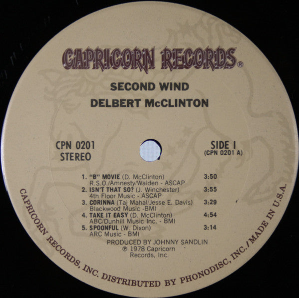 Delbert McClinton – Second Wind LP vinyl record, image 3 of 5