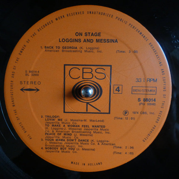 Loggins And Messina – On Stage (2xLP) LP vinyl record, image 8 of 10