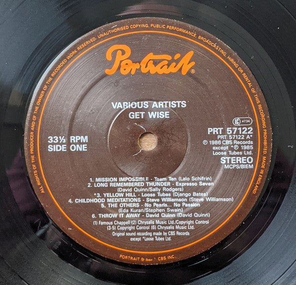 Various – Get Wise! LP vinyl record, image 5 of 6