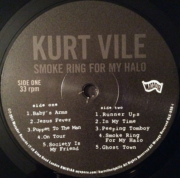 Kurt Vile – Smoke Ring For My Halo LP vinyl record, image 3 of 7