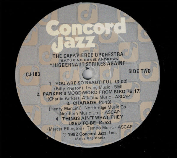 The Capp/Pierce Juggernaut, Ernie Andrews – Juggernaut Strikes Again! LP vinyl record, image 4 of 5
